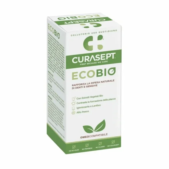 Curasept ECO BIO – naturalny płyn do płukania jamy ustnej bez mentolu 300ml
