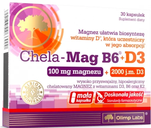 Olimp Chela-Mag B6 + D3 – kapsułki 30 szt.