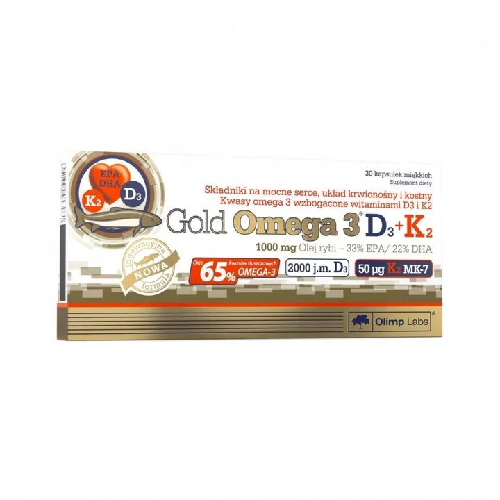 Olimp Gold Omega 3 D3 + K2 – kapsułki 30 szt.