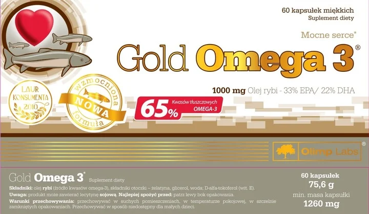 Olimp Gold Omega 3 – kapsułki 60 szt.