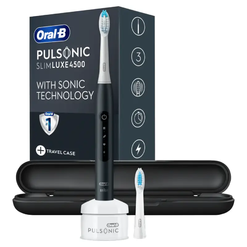 Oral-B Pulsonic Slim Luxe 4500 Matte Black – szczoteczka soniczna do zębów