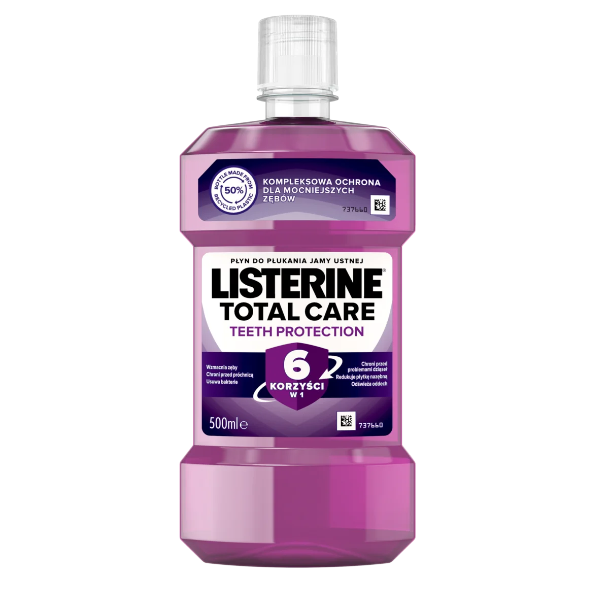Płyn do płukania jamy ustnej 6w1 Listerine Total Care 500ml