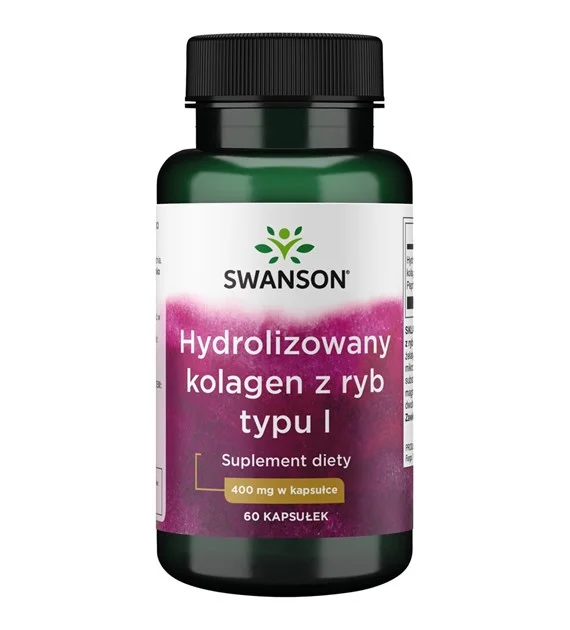 Swanson Kolagen hydrolizowany z ryb typu I 400 mg – kapsułki 60 szt.