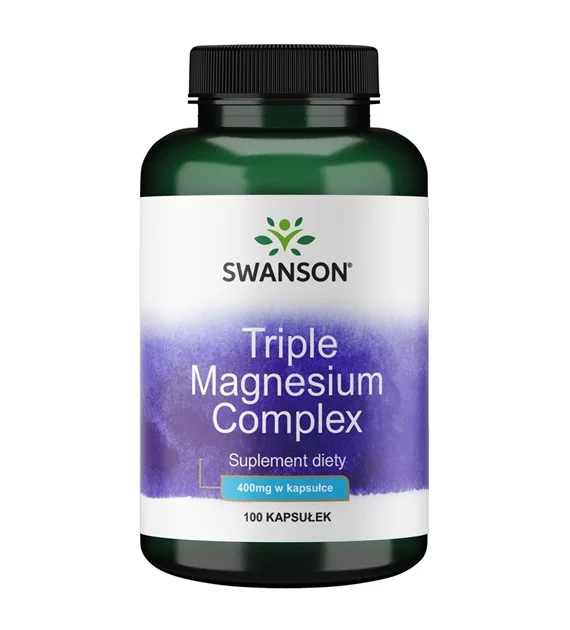 Swanson Triple Magnesium Complex 400 mg – kapsułki 100 szt.