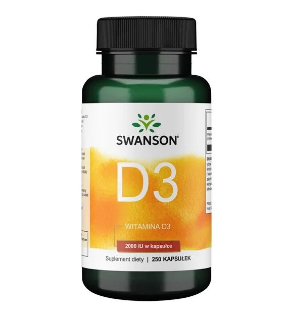 Swanson Witamina D3 2000 IU – kapsułki 250 szt.