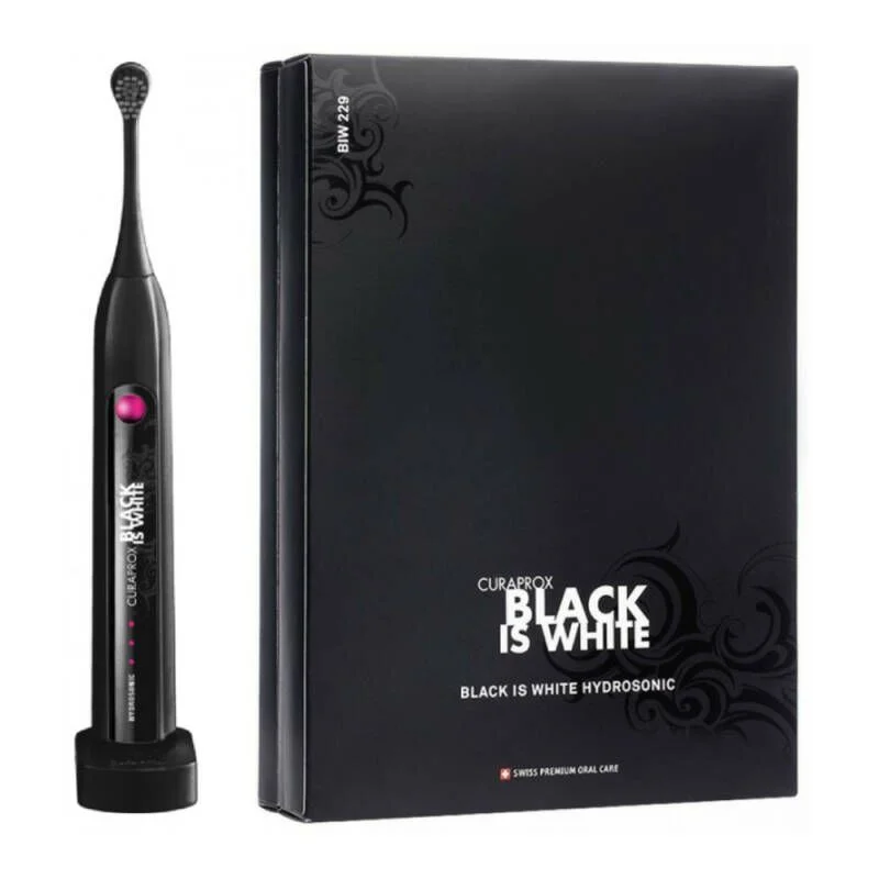 Szczoteczka hydrosoniczna Curaprox Hydrosonic Black is White (BIW 229)