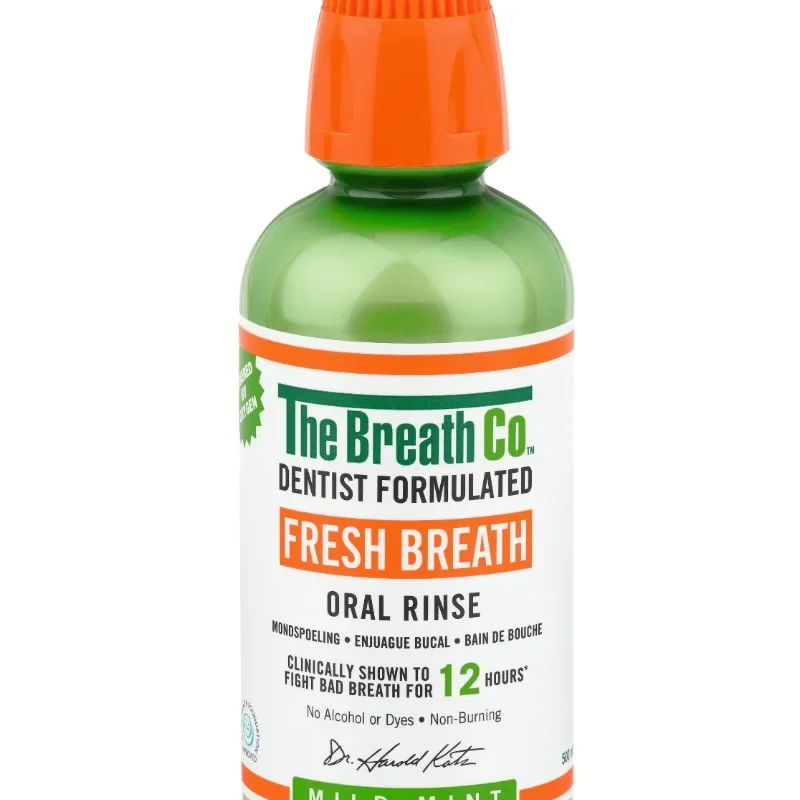 TheBreathCo. – płukanka o smaku łagodnej mięty na nieświeży oddech 500 ml