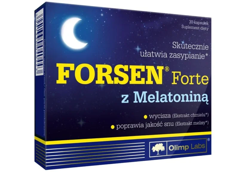 Forsen Forte z melatoniną skuteczne zasypianie – 30 kapsułek