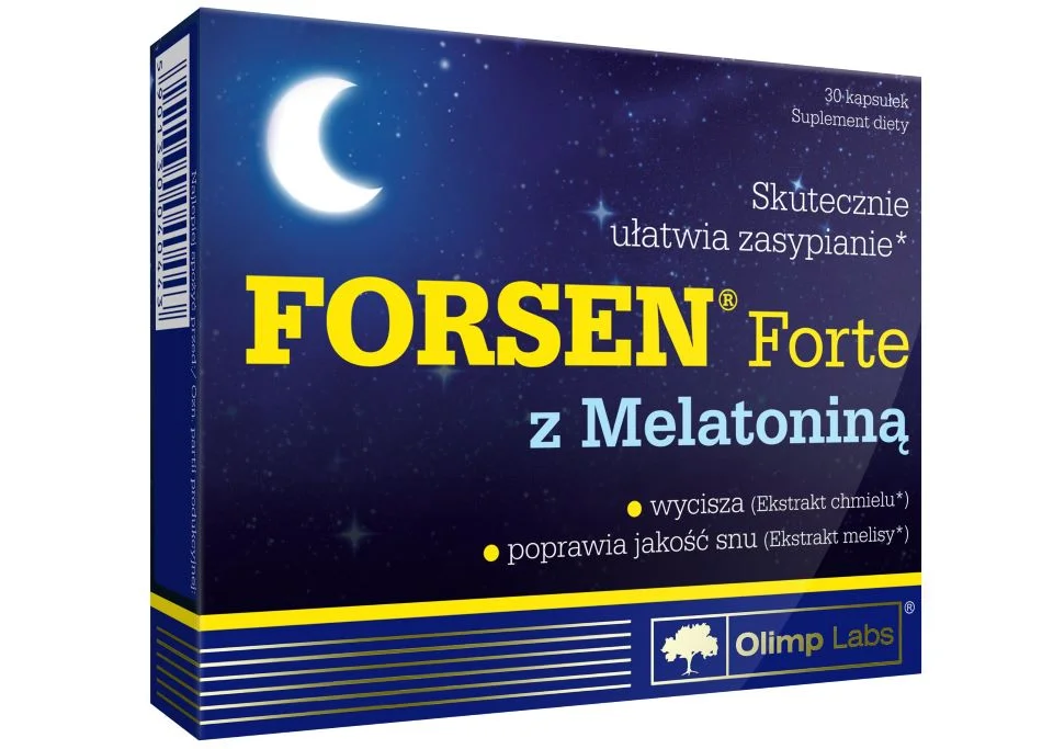 Forsen Forte z melatoniną skuteczne zasypianie – 30 kapsułek
