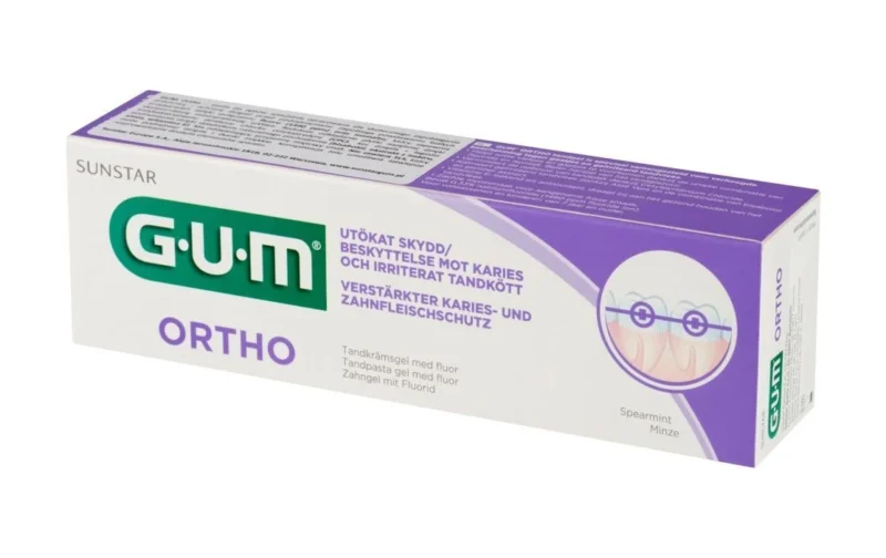 GUM Butler Ortho (3080) 75 ml – pasta do zębów przeciwdziałająca próchnicy oraz kojąca podrażnioną jamę ustną