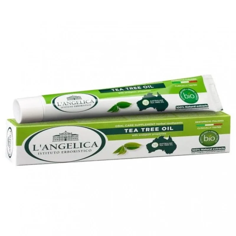 L’Angelica Tea Tree Oil 75 ml – naturalna pasta do zębów z olejkiem z drzewa herbacianego