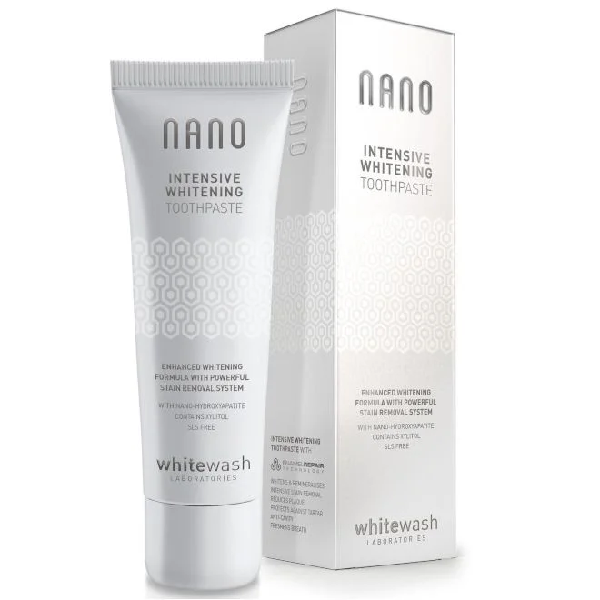 Nano WhiteWash Intensive Whitening 75 ml – intensywnie wybielająca pasta do zębów z formułą Enamel Care Technology