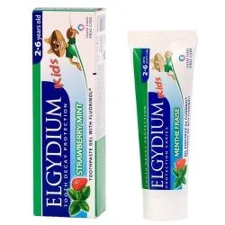 Pasta dla dzieci (2-6 lat) o smaku miętowo-truskawkowym Elgydium Kids 50 ml