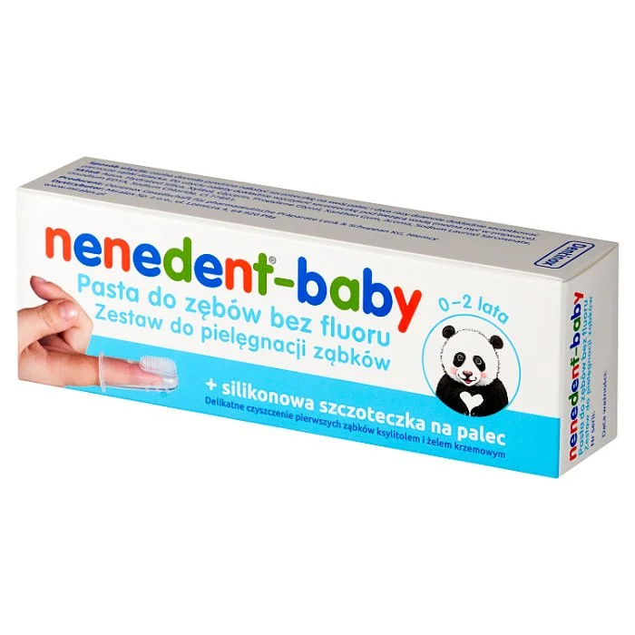 Pasta do nauki pielęgnacji ząbków Nenedent Baby + szczoteczka