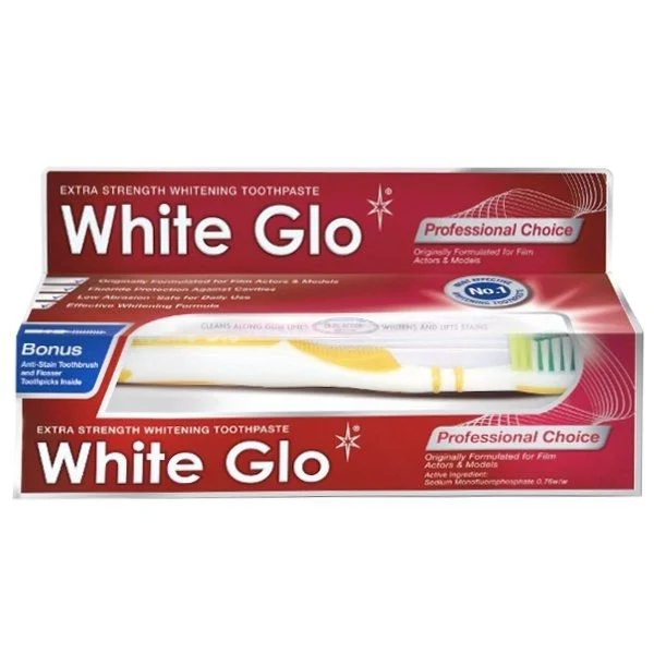 Pasta wybielająca dla aktorów i modelek White Glo Professional Choice (100ml)