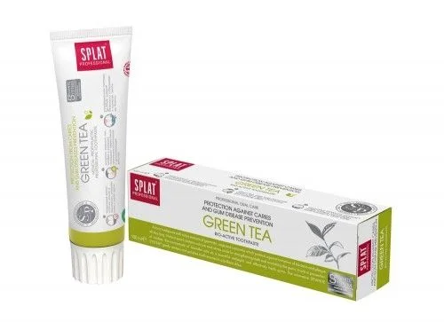 SPLAT Professional GREEN TEA BIO ACTIVE 100 ml – delikatnie wybielająca pasta do zębów bez fluoru