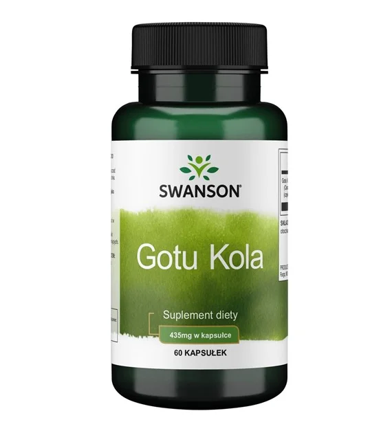 Swanson Gotu Kola (wąkrotka azjatycka) 435 mg – kapsułki 60 szt.