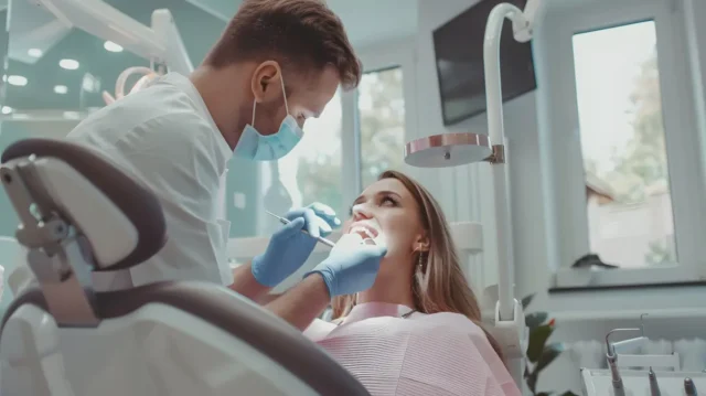 Dentysta z pacjentem